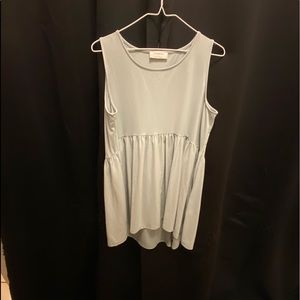 Zenana Babydoll style tank top - muted baby blue